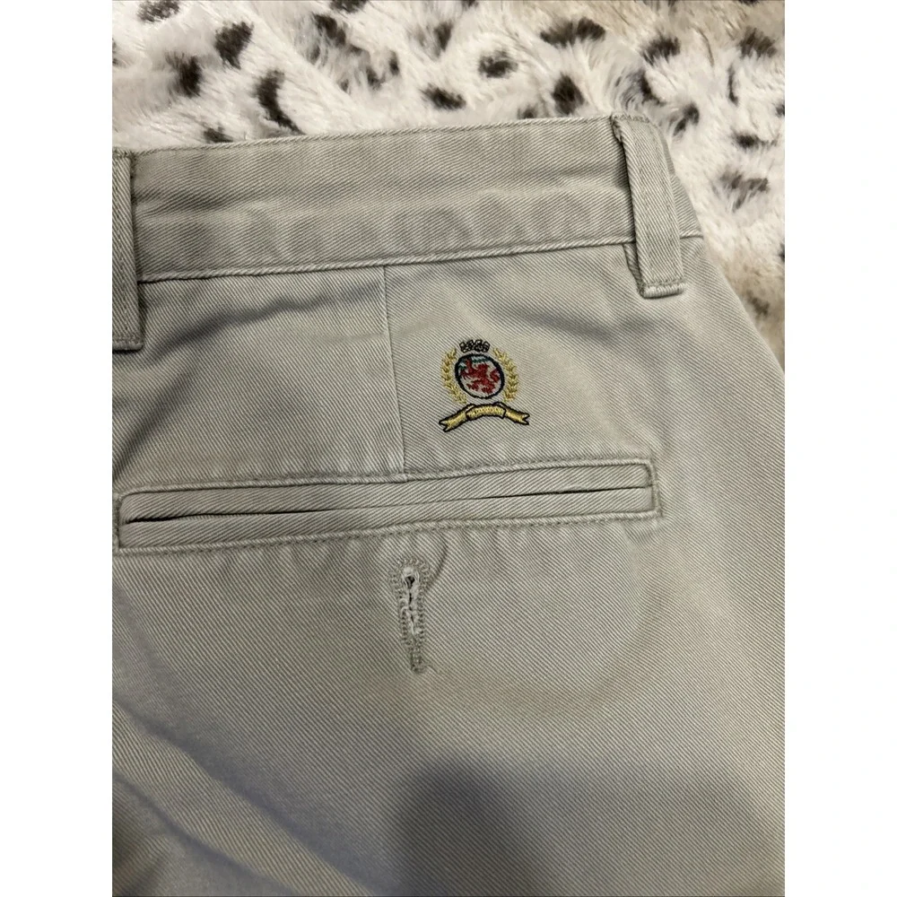Vintage TOMMY HILFIGER Shorts Men 34 Beige Khaki Chino‎ Casual Outdoor Y2K